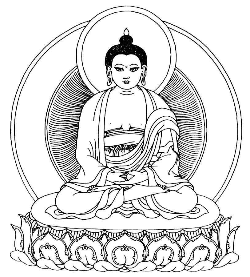 ぬりえページ: ヒンズー教の神話: 仏 (神々と女神) #89525 - 無料の印刷可能なぬりえページ