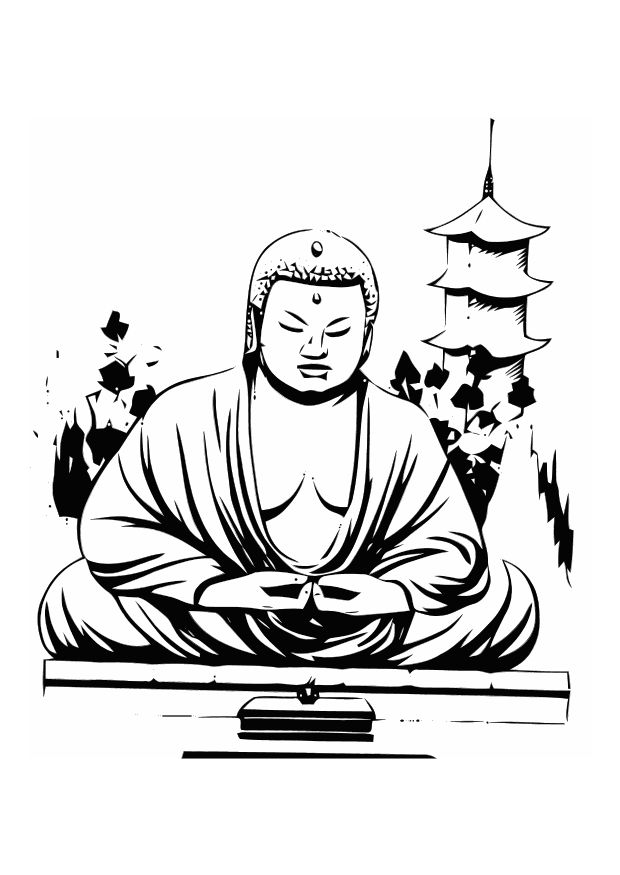ぬりえページ: ヒンズー教の神話: 仏 (神々と女神) #89527 - 無料の印刷可能なぬりえページ