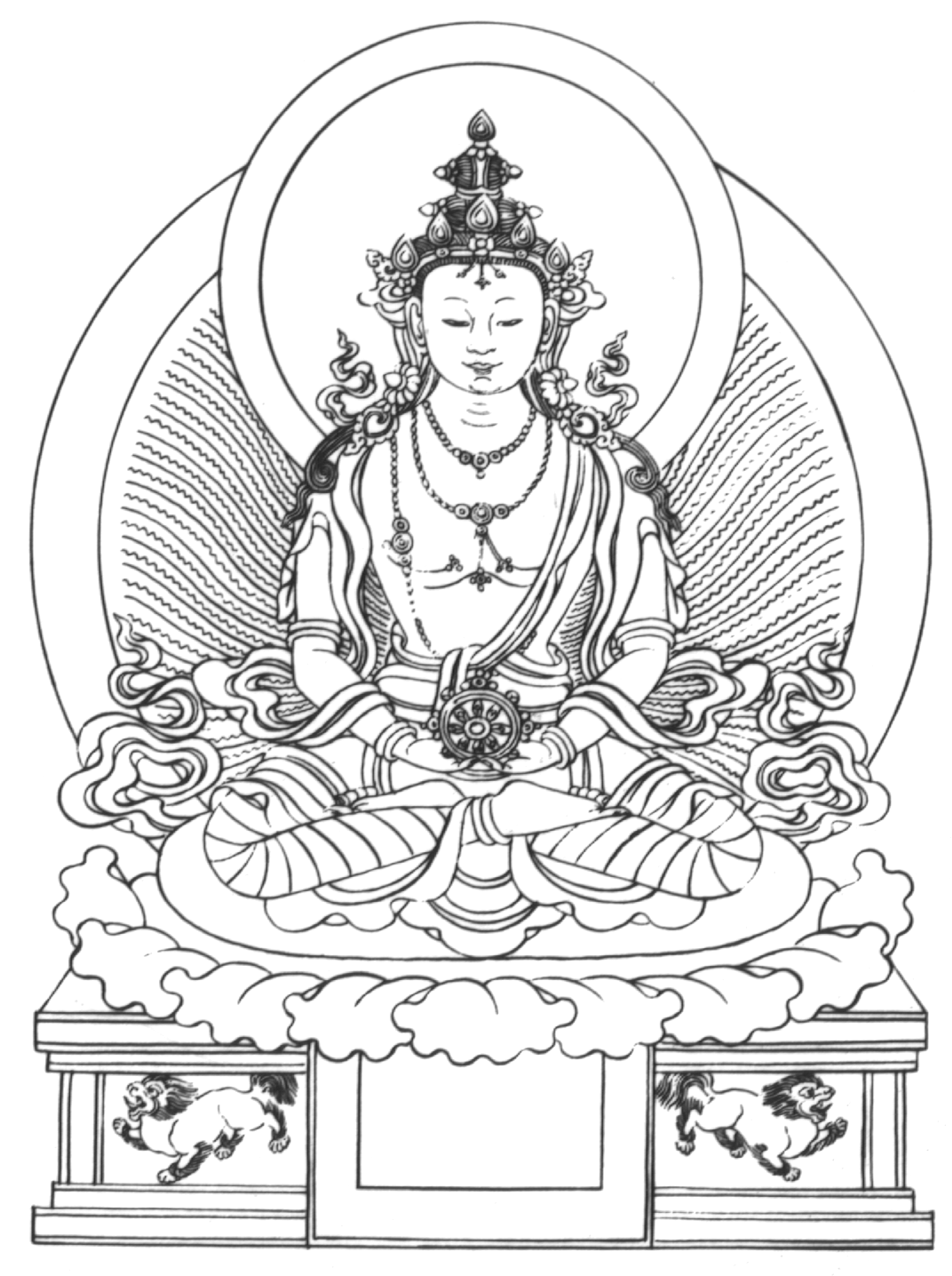 ぬりえページ: ヒンズー教の神話: 仏 (神々と女神) #89533 - 無料の印刷可能なぬりえページ