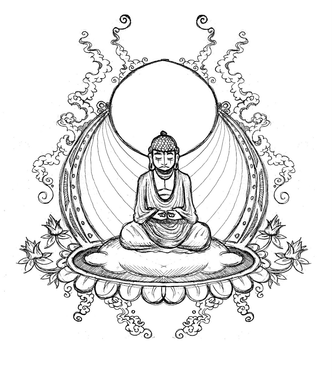 ぬりえページ: ヒンズー教の神話: 仏 (神々と女神) #89537 - 無料の印刷可能なぬりえページ