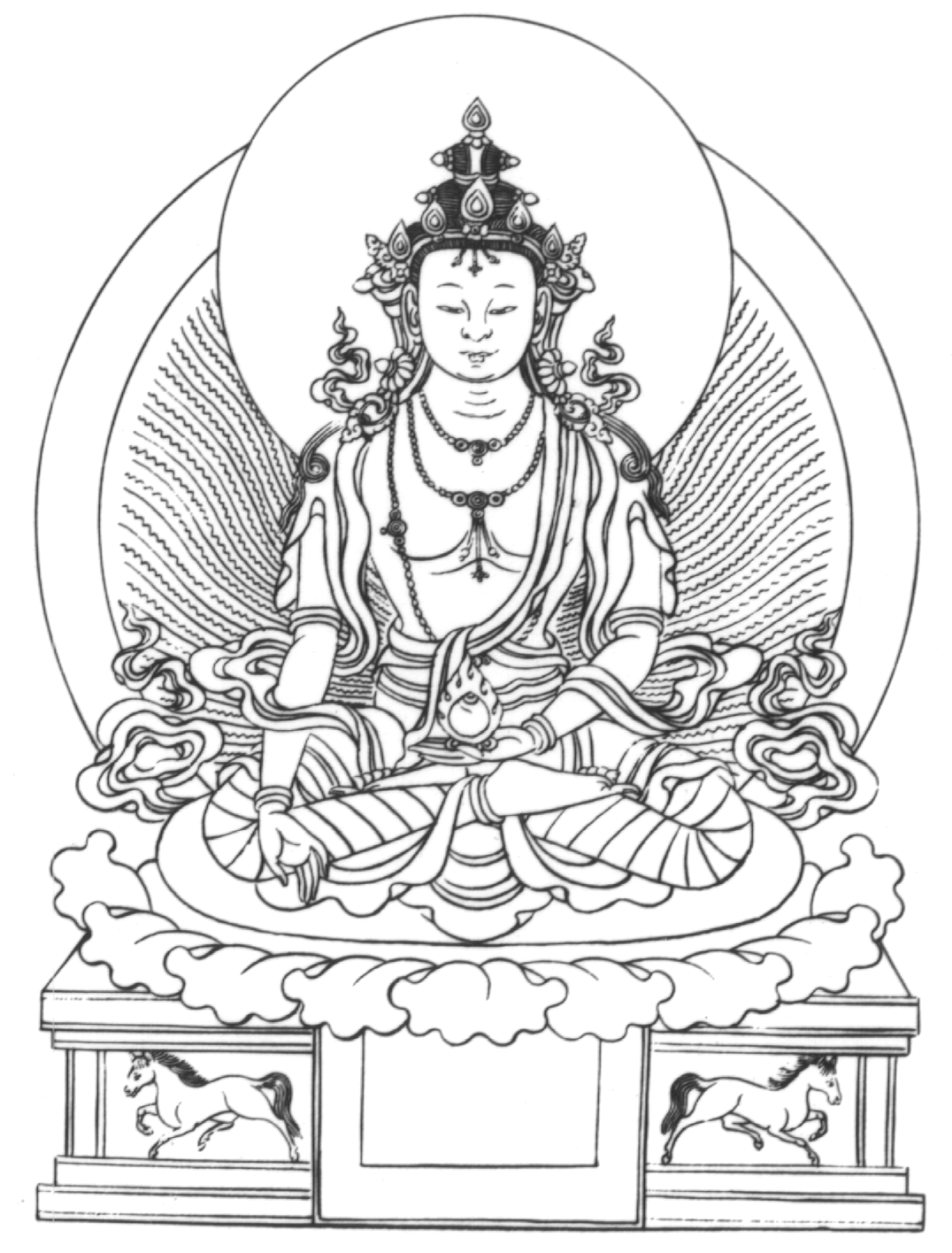 ぬりえページ: ヒンズー教の神話: 仏 (神々と女神) #89541 - 無料の印刷可能なぬりえページ