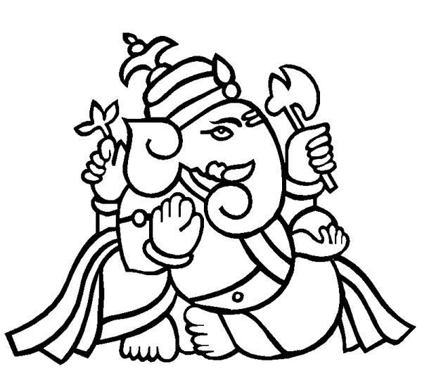 ぬりえページ: ヒンズー教の神話: ガネーシャ (神々と女神) #96867 - 無料の印刷可能なぬりえページ