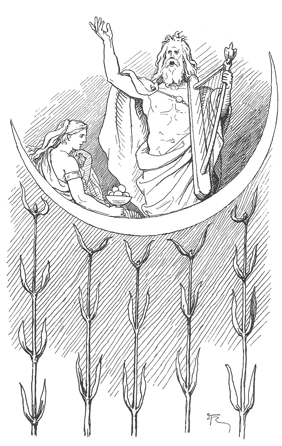 ぬりえページ: 北欧神話 (神々と女神) #110462 - 無料の印刷可能なぬりえページ