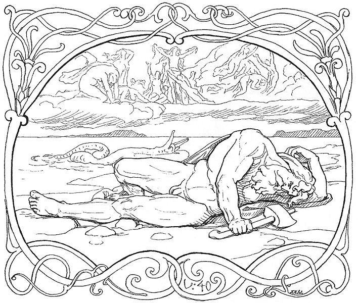 ぬりえページ: 北欧神話 (神々と女神) #110625 - 無料の印刷可能なぬりえページ