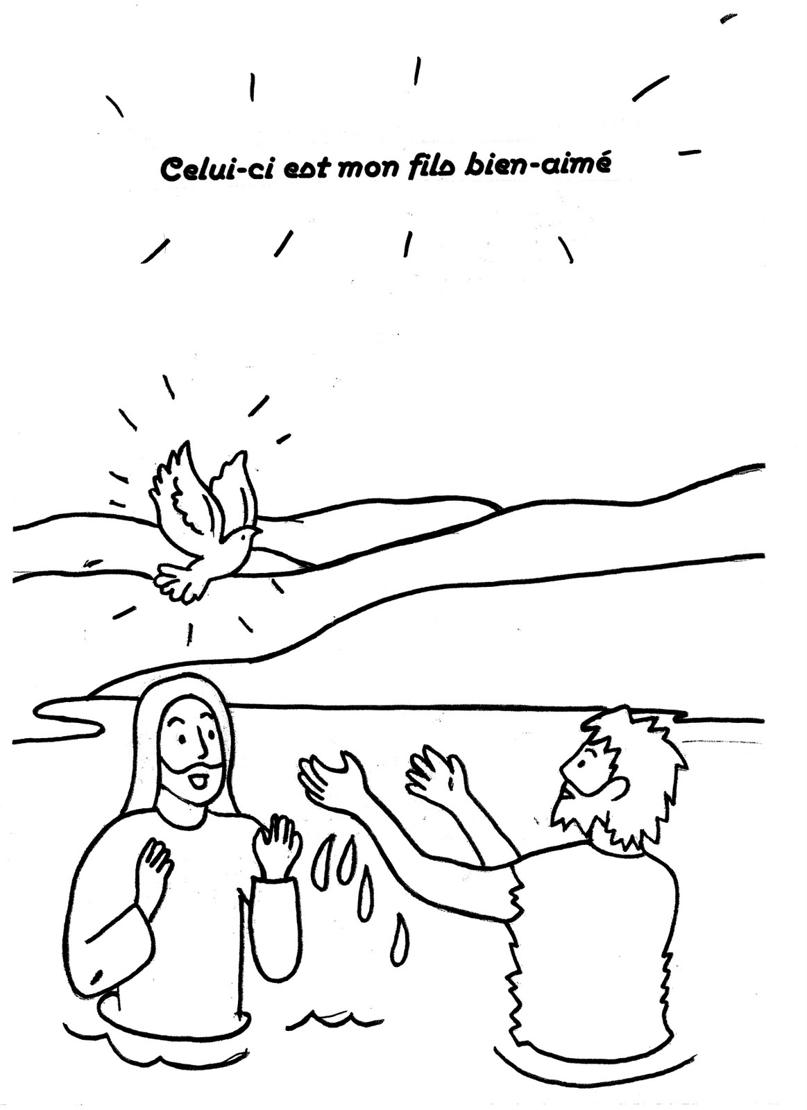 ぬりえページ: 洗礼 (祝日および特別行事) #57477 - 無料の印刷可能なぬりえページ