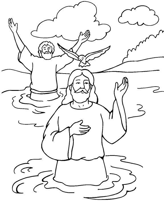 ぬりえページ: 洗礼 (祝日および特別行事) #57492 - 無料の印刷可能なぬりえページ