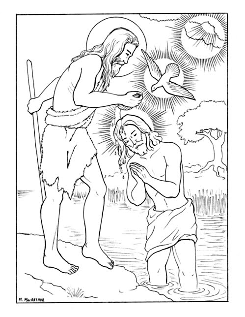 ぬりえページ: 洗礼 (祝日および特別行事) #57496 - 無料の印刷可能なぬりえページ