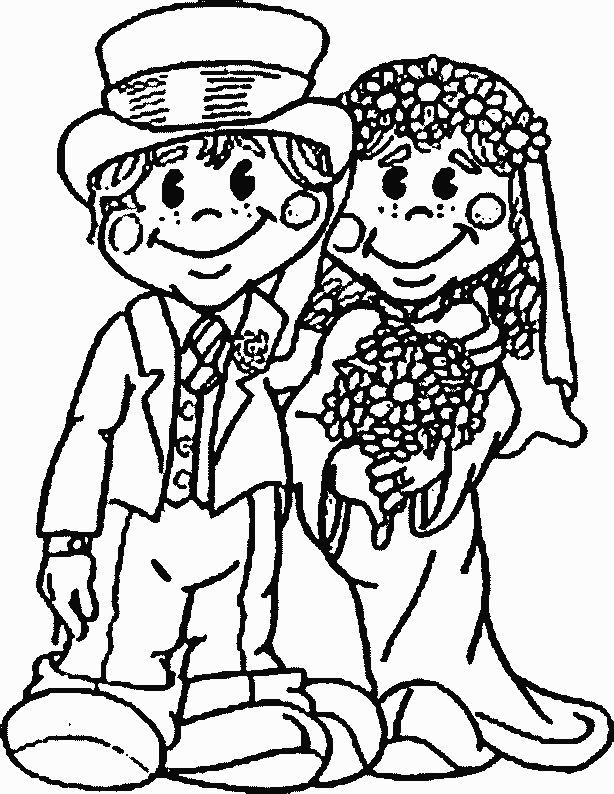 ぬりえページ: 結婚 (祝日および特別行事) #55973 - 無料の印刷可能なぬりえページ