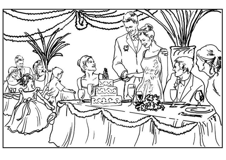 ぬりえページ: 結婚 (祝日および特別行事) #56002 - 無料の印刷可能なぬりえページ