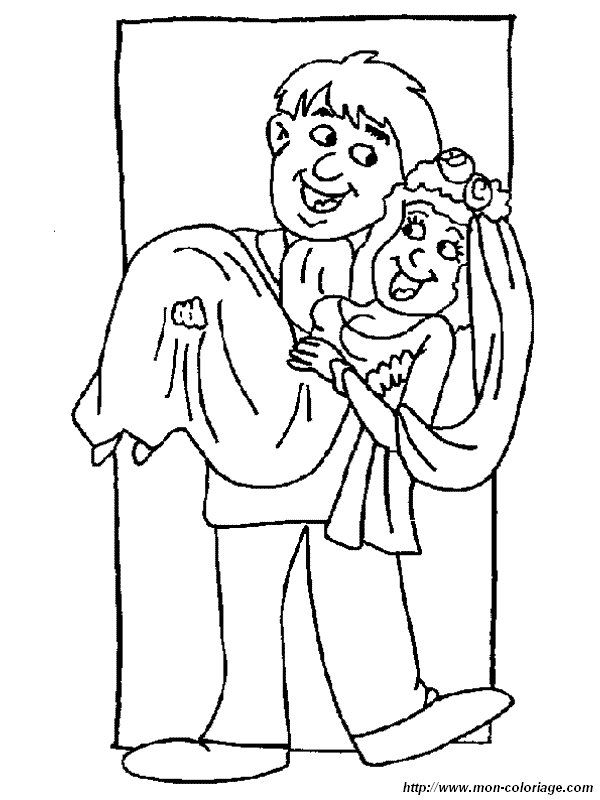 ぬりえページ: 結婚 (祝日および特別行事) #56107 - 無料の印刷可能なぬりえページ