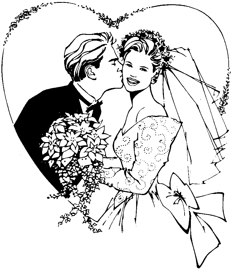 ぬりえページ: 結婚 (祝日および特別行事) #56203 - 無料の印刷可能なぬりえページ