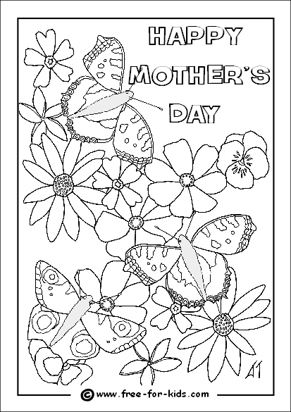 ぬりえページ: 母の日 (祝日および特別行事) #129880 - 無料の印刷可能なぬりえページ