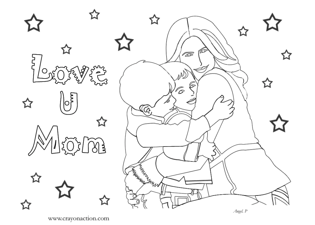 ぬりえページ: 母の日 (祝日および特別行事) #129883 - 無料の印刷可能なぬりえページ