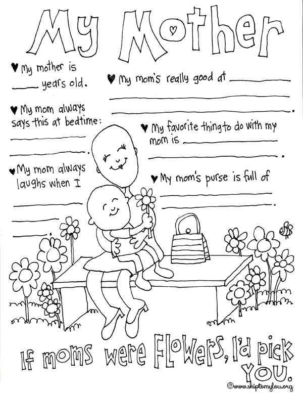 ぬりえページ: 母の日 (祝日および特別行事) #130021 - 無料の印刷可能なぬりえページ