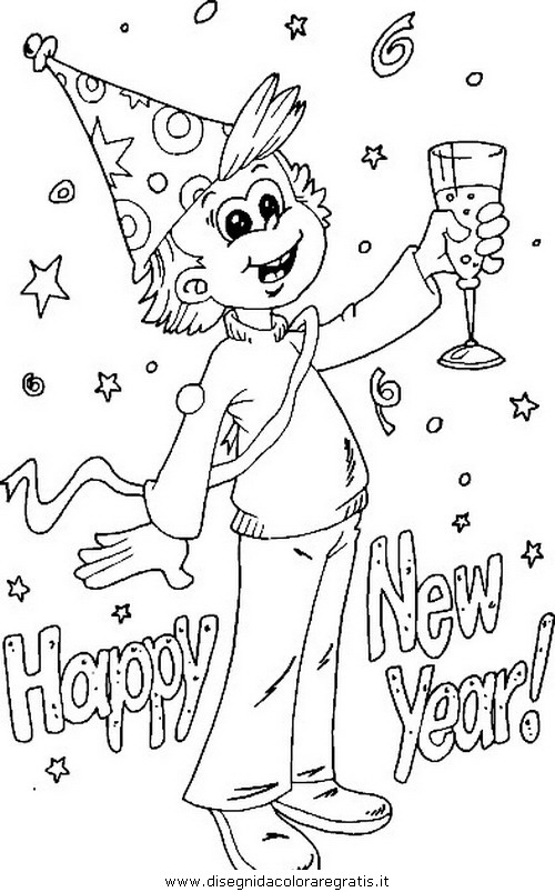 ぬりえページ: 新年 (祝日および特別行事) #60916 - 無料の印刷可能なぬりえページ