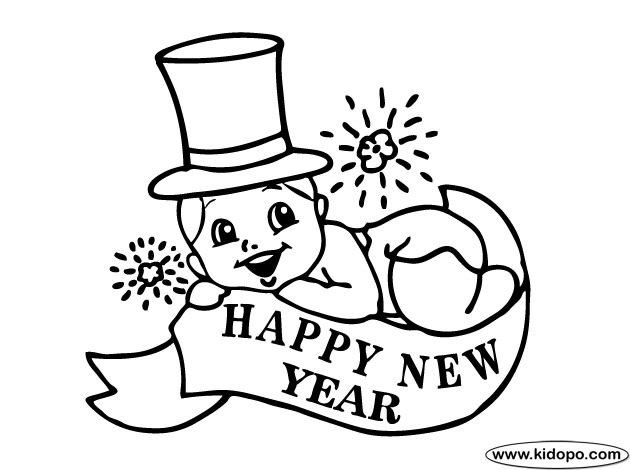 ぬりえページ: 新年 (祝日および特別行事) #60924 - 無料の印刷可能なぬりえページ