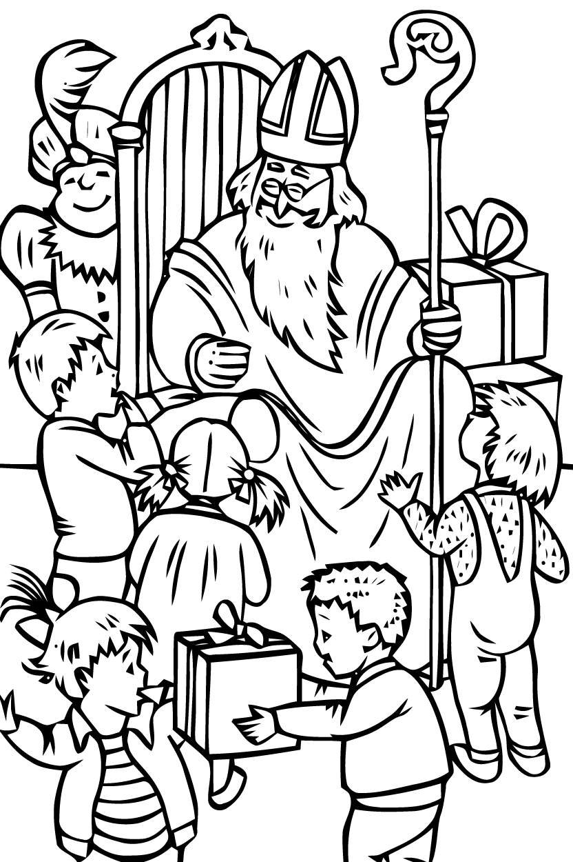 ぬりえページ: 聖ニコラス (祝日および特別行事) #59107 - 無料の印刷可能なぬりえページ