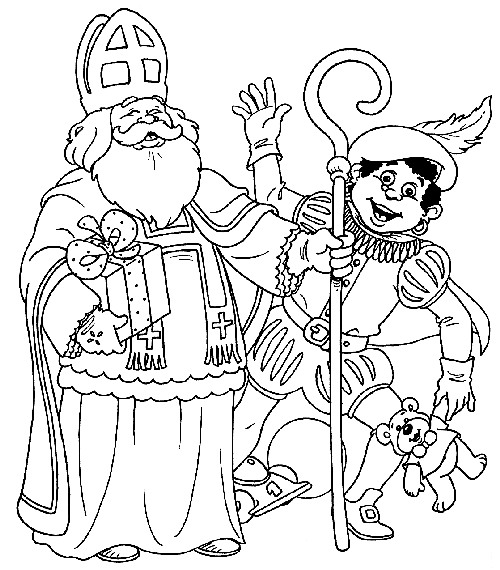 ぬりえページ: 聖ニコラス (祝日および特別行事) #59121 - 無料の印刷可能なぬりえページ