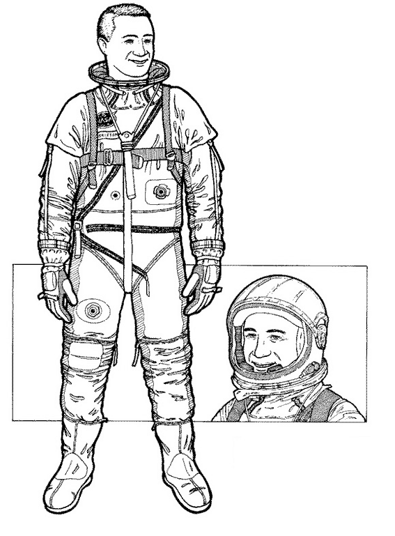ぬりえページ: 宇宙飛行士 (取引と職業) #87595 - 無料の印刷可能なぬりえページ