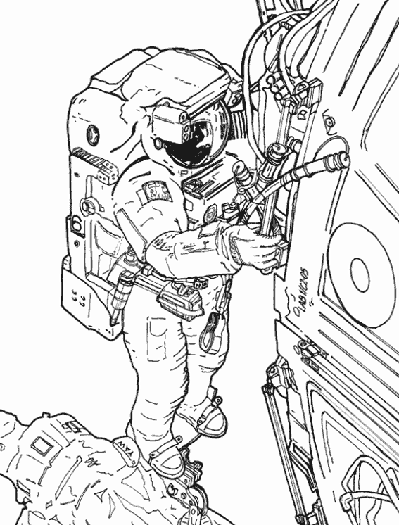 ぬりえページ: 宇宙飛行士 (取引と職業) #87599 - 無料の印刷可能なぬりえページ
