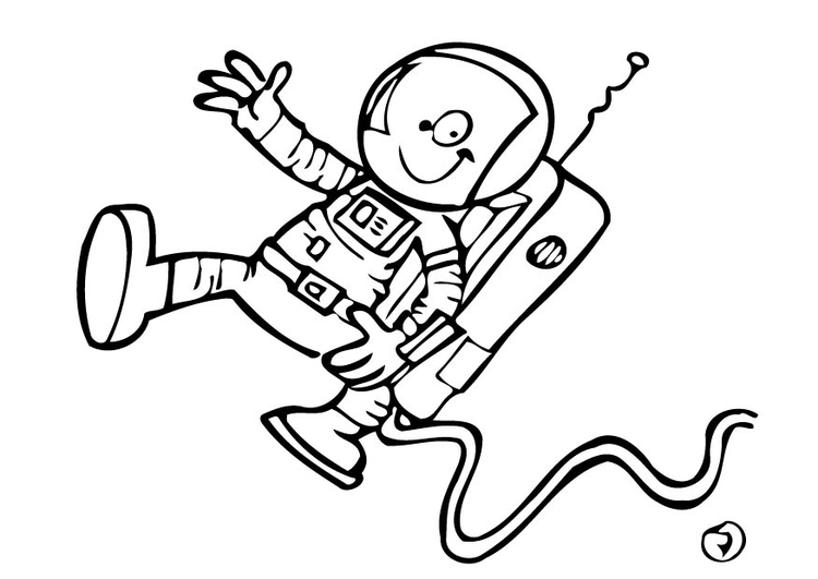 ぬりえページ: 宇宙飛行士 (取引と職業) #87600 - 無料の印刷可能なぬりえページ
