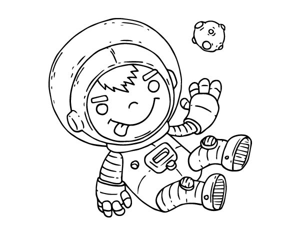 ぬりえページ: 宇宙飛行士 (取引と職業) #87619 - 無料の印刷可能なぬりえページ