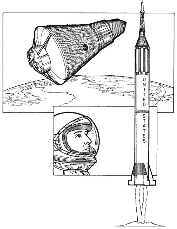 ぬりえページ: 宇宙飛行士 (取引と職業) #87631 - 無料の印刷可能なぬりえページ