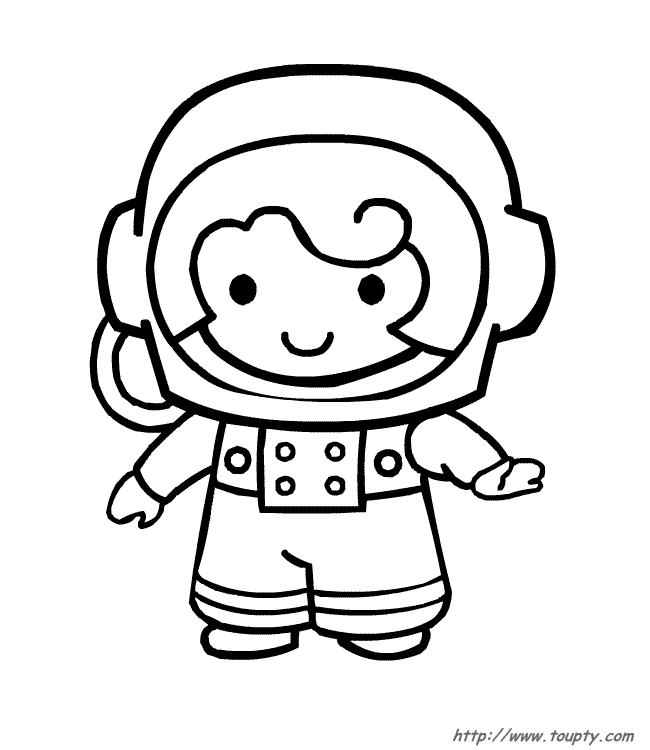 ぬりえページ: 宇宙飛行士 (取引と職業) #87658 - 無料の印刷可能なぬりえページ