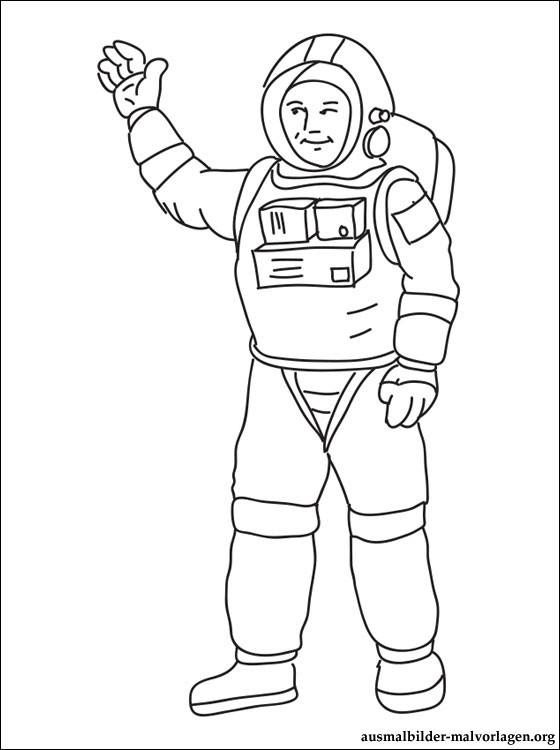 ぬりえページ: 宇宙飛行士 (取引と職業) #87717 - 無料の印刷可能なぬりえページ