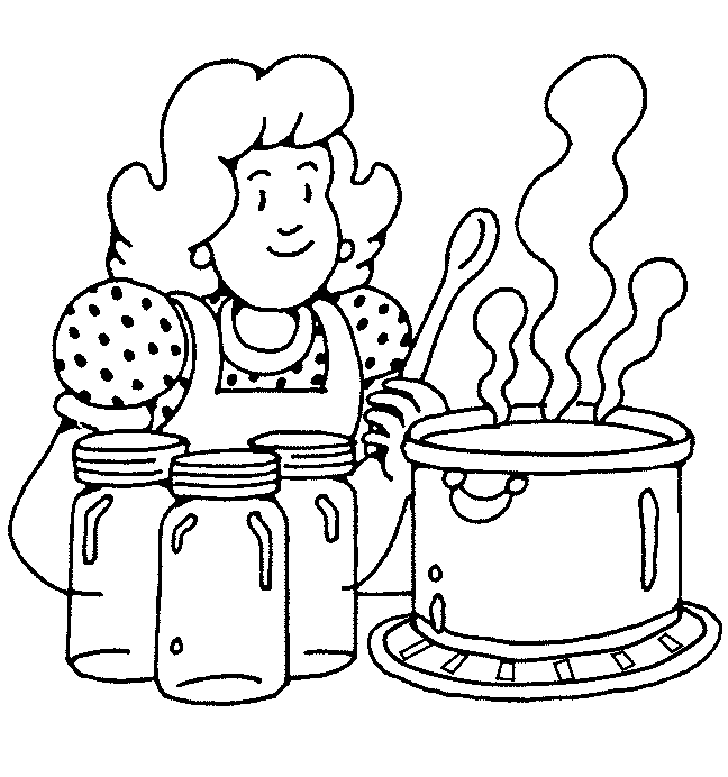 ぬりえページ: 料理する / 料理する (取引と職業) #91771 - 無料の印刷可能なぬりえページ