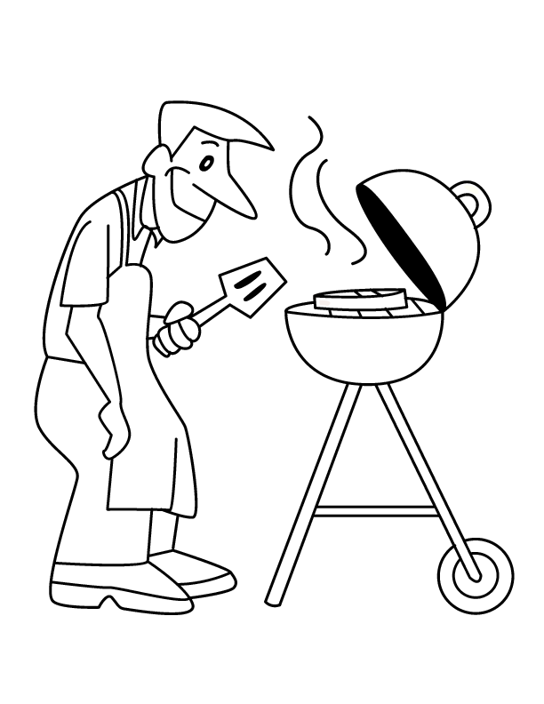 ぬりえページ: 料理する / 料理する (取引と職業) #91850 - 無料の印刷可能なぬりえページ