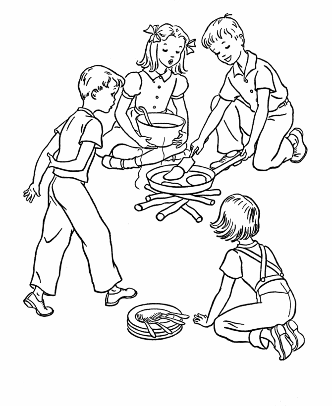 ぬりえページ: 料理する / 料理する (取引と職業) #91860 - 無料の印刷可能なぬりえページ