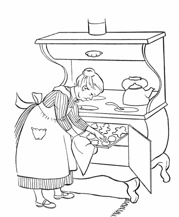 ぬりえページ: 料理する / 料理する (取引と職業) #91972 - 無料の印刷可能なぬりえページ