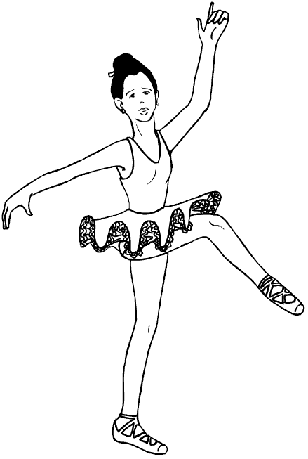 ぬりえページ: ダンサー / ダンサー (取引と職業) #92234 - 無料の印刷可能なぬりえページ