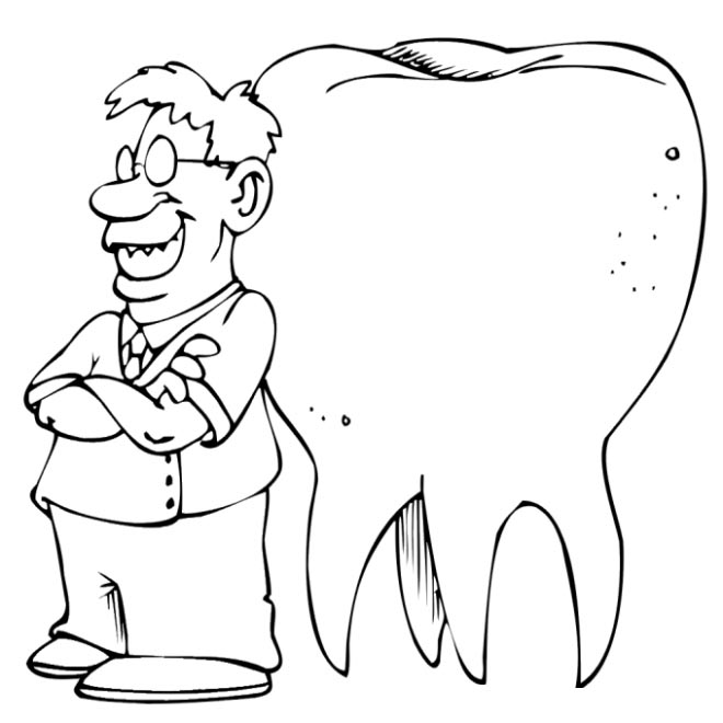 ぬりえページ: 歯医者 (取引と職業) #92837 - 無料の印刷可能なぬりえページ