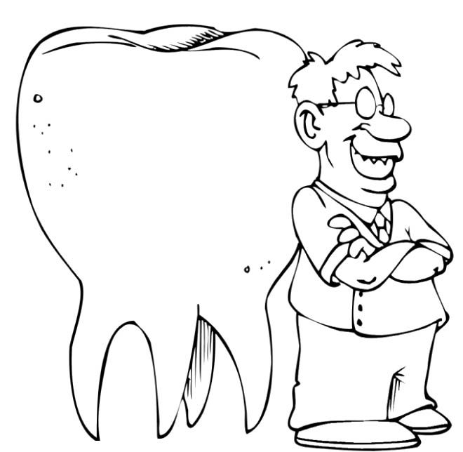 ぬりえページ: 歯医者 (取引と職業) #92882 - 無料の印刷可能なぬりえページ
