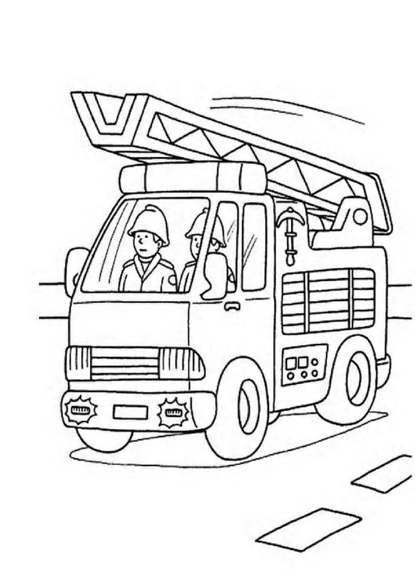ぬりえページ: 消防士 (取引と職業) #105578 - 無料の印刷可能なぬりえページ