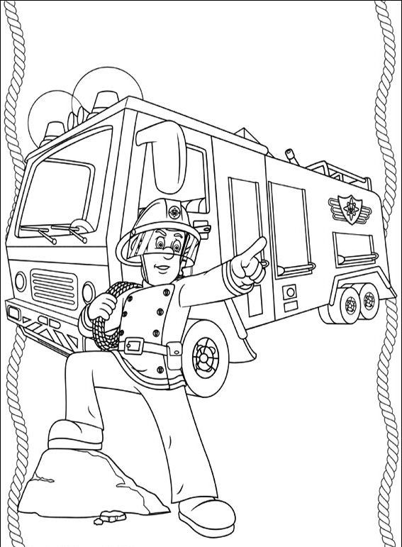 ぬりえページ: 消防士 (取引と職業) #105595 - 無料の印刷可能なぬりえページ