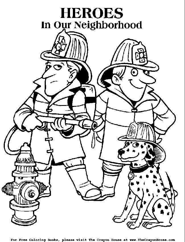 ぬりえページ: 消防士 (取引と職業) #105601 - 無料の印刷可能なぬりえページ