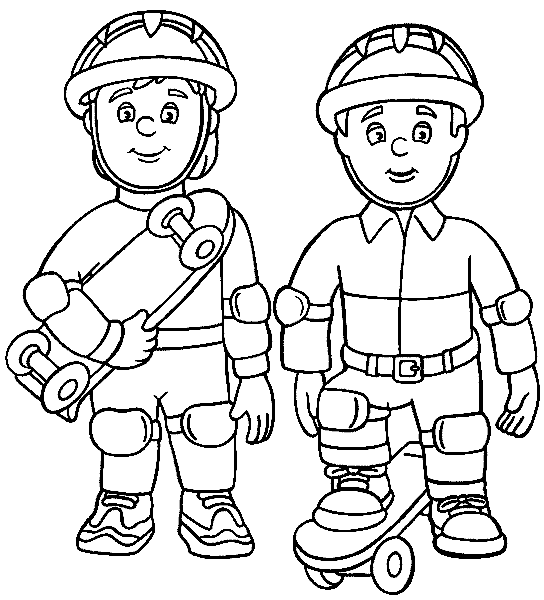 ぬりえページ: 消防士 (取引と職業) #105608 - 無料の印刷可能なぬりえページ