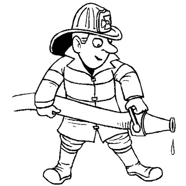 ぬりえページ: 消防士 (取引と職業) #105609 - 無料の印刷可能なぬりえページ