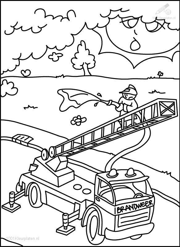 ぬりえページ: 消防士 (取引と職業) #105613 - 無料の印刷可能なぬりえページ
