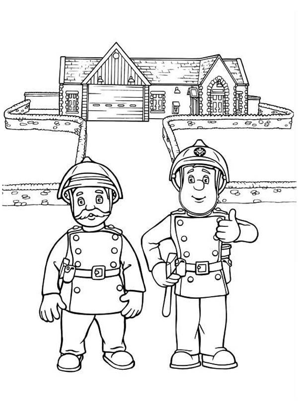 ぬりえページ: 消防士 (取引と職業) #105711 - 無料の印刷可能なぬりえページ