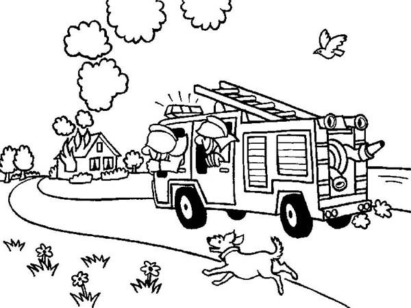 ぬりえページ: 消防士 (取引と職業) #105747 - 無料の印刷可能なぬりえページ