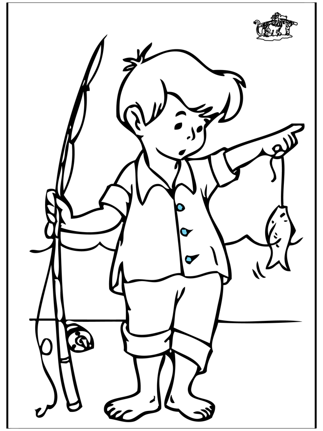 ぬりえページ: 漁師 (取引と職業) #103954 - 無料の印刷可能なぬりえページ
