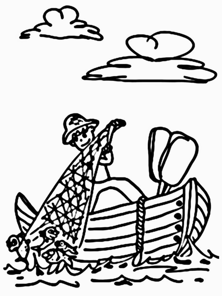 ぬりえページ: 漁師 (取引と職業) #103960 - 無料の印刷可能なぬりえページ