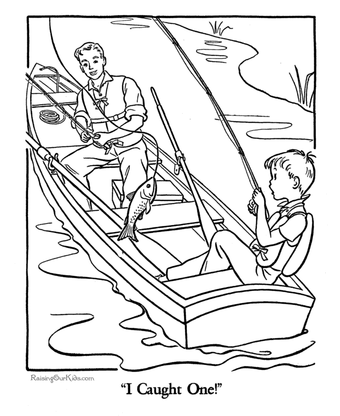 ぬりえページ: 漁師 (取引と職業) #103987 - 無料の印刷可能なぬりえページ