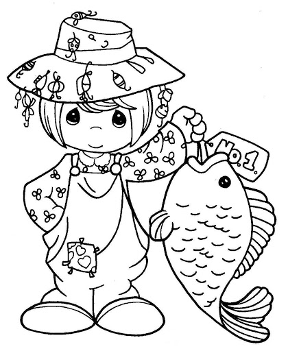 ぬりえページ: 漁師 (取引と職業) #104013 - 無料の印刷可能なぬりえページ