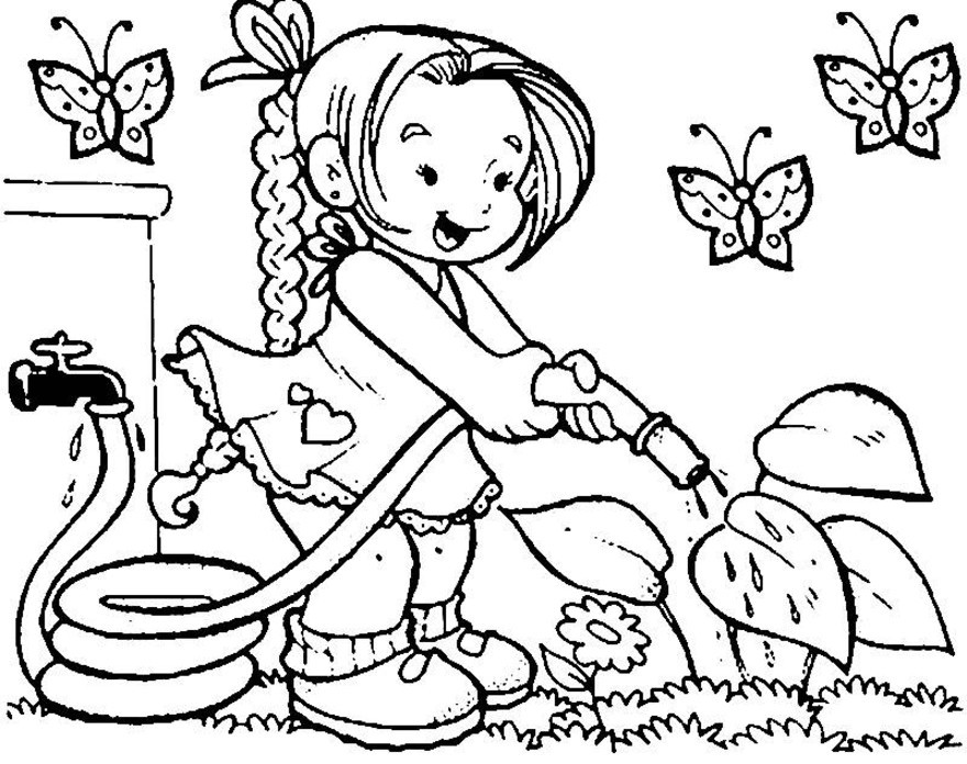 ぬりえページ: 庭師 (取引と職業) #98846 - 無料の印刷可能なぬりえページ