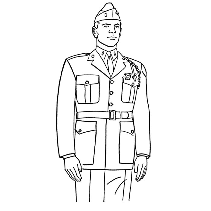 ぬりえページ: 軍隊 (取引と職業) #102110 - 無料の印刷可能なぬりえページ